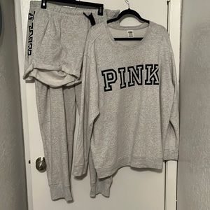 Pink brand Gray 3 pice patching set